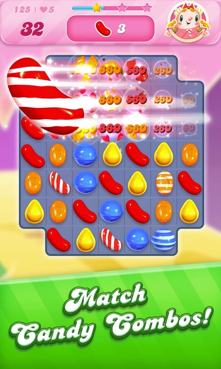 Candy Crush Saga screenshot 2 — Special candy combinations