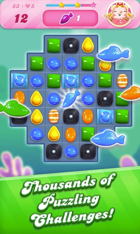 Candy Crush Saga screenshot 3 — Objective-based levels